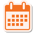 Icon calendar orange