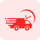 Icone carré ETA rouge