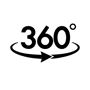 Icone rond 360°