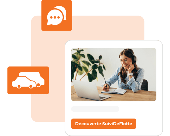 Illustration reserver une démo orange & bland Illustration reserver une démo orange & bland