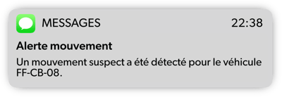 Notif SMS alerte mouvement