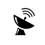 SDF-icone antenne & flux rond blanc