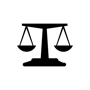SDF-icone legal rond blanc