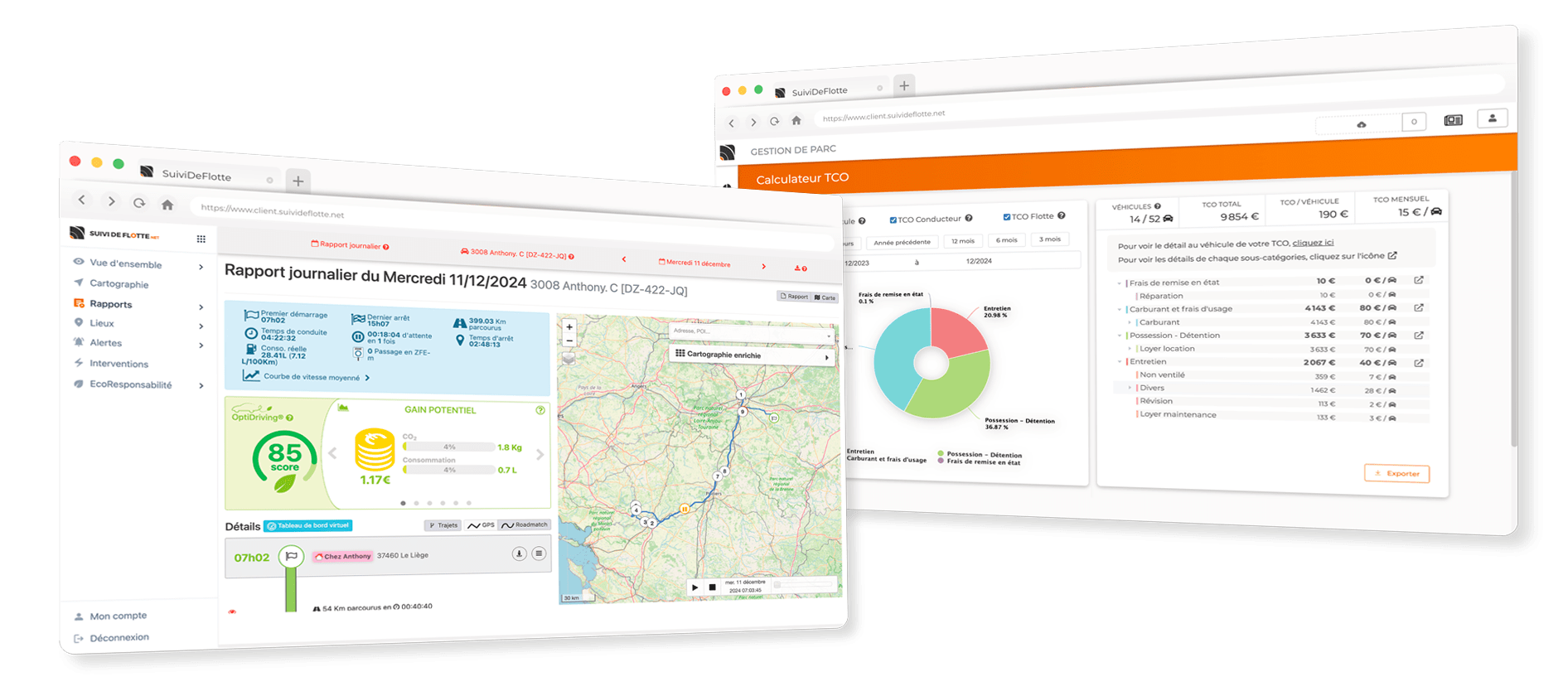 Illustration portail SDF double screen